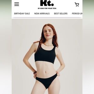 NWT KT by Knix teen period swim bikini bottom